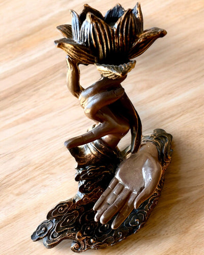 Mystisk Hand, Rökelsehållare, rökelsehållare med Flöde, möjlighet till personlig gravyr som present