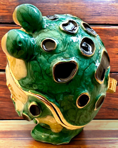 Elegant dekorativ ask "Żabi Skarb" för presentpersonalisation, med möjlighet till gravyr