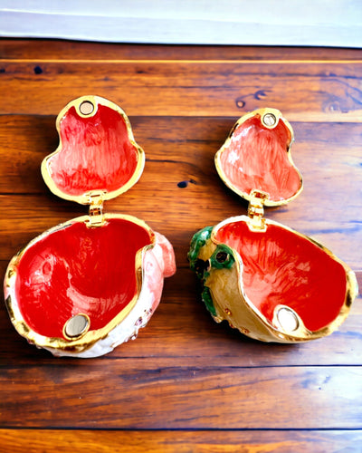 Elegant dekorativ ask "Żabi Skarb" för presentpersonalisation, med möjlighet till gravyr