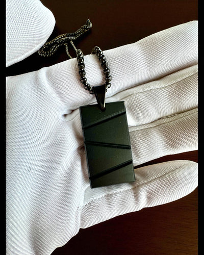 Herrhalsband Dog Tag "SteelVision" – rostfritt stål, 15 varianter, anpassning med gravyr