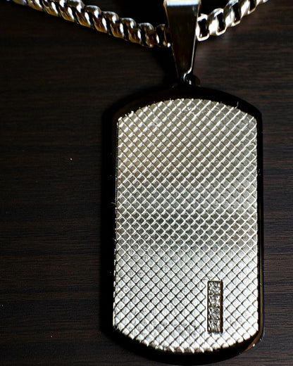 Herrhalsband Dog Tag "SteelVision" – rostfritt stål, 15 varianter, anpassning med gravyr
