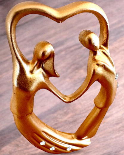 Figur symbol för kärlek - "Evig Närhet" som present, personalisering med gravyr