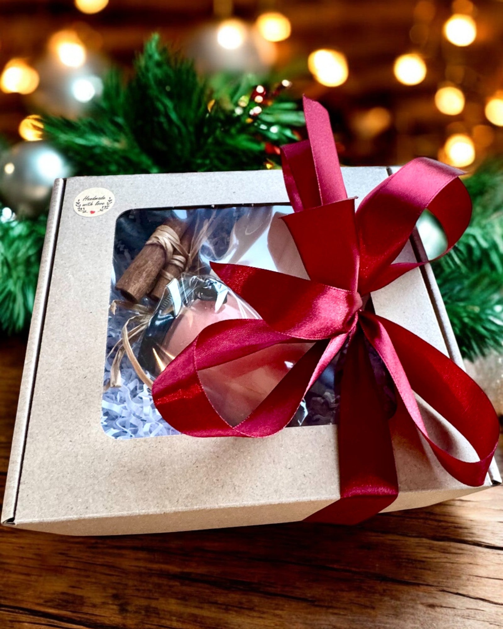 Intentionell sojavaxljus 250 ml med naturlig sten – välj din energi: Citrin eller Granat, personlig gravyr som present