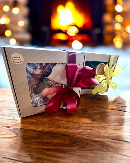 Intentionell sojavaxljus 250 ml med naturlig sten – välj din energi: Citrin eller Granat, personlig gravyr som present