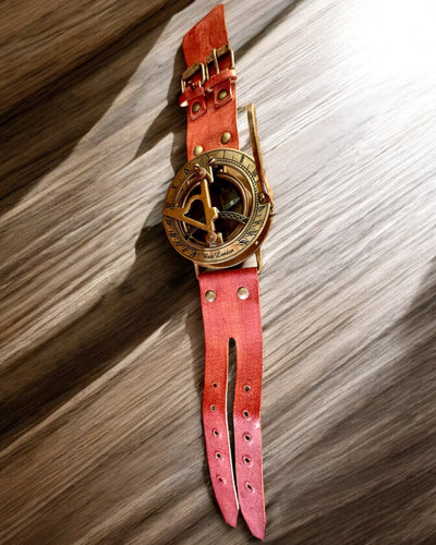 Solur "Antik Kompass", armbandsur med kompass, möjlighet till personlig gravyr