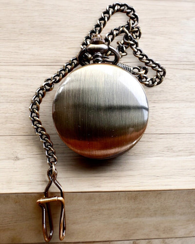 Klassisk Fickur "Oldtimer" - stilfull retroelegans, möjlighet till personlig gravyr som present