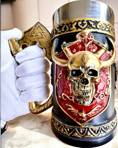 Karnawałowy Kufel Wojownika - 600 ml, 16 cm höjd, möjlighet till personlig gravyr som present