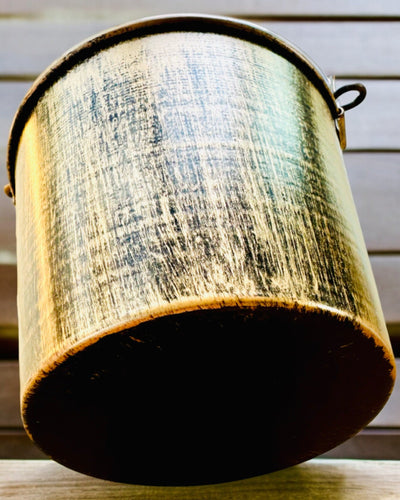 Stilfull Metallaskkopp "Rustic Charm" 19-23 cm hög, 8 varianter att välja mellan, gravyr på begäran