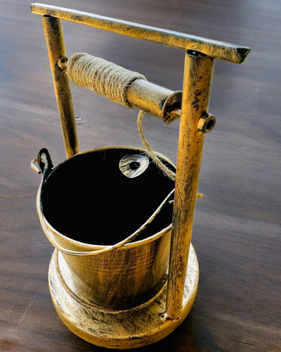 Stilfull Metallaskkopp "Rustic Charm" 19-23 cm hög, 8 varianter att välja mellan, gravyr på begäran