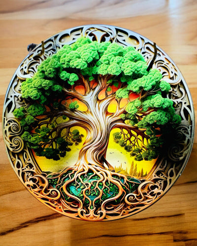 Hänge "Magiska Naturens Cirklar" - möjlighet till personlig gravyr. 3 varianter att välja mellan