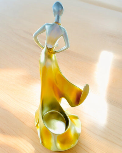 Elegant Flaskhållare - Damstaty - personlig gravyr, 2 varianter att välja mellan