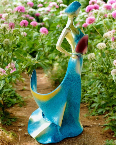 Elegant Flaskhållare - Damstaty - personlig gravyr, 2 varianter att välja mellan