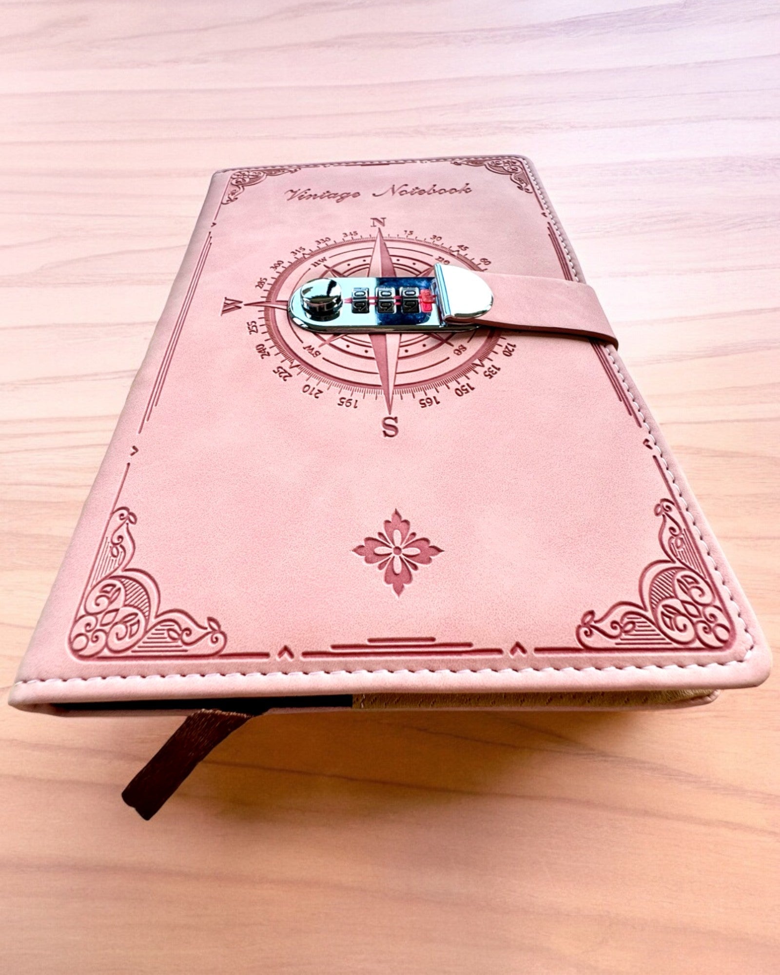 Sekretessanteckningsbok A5 Vintage med kodlås - Välj Din Stil, personlig gravyr som present