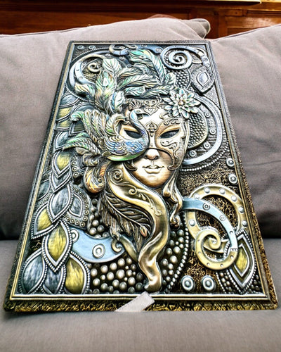 Artistisk anteckningsbok, anteckningsbok maskerad - A5, personalisering med gravyr som present