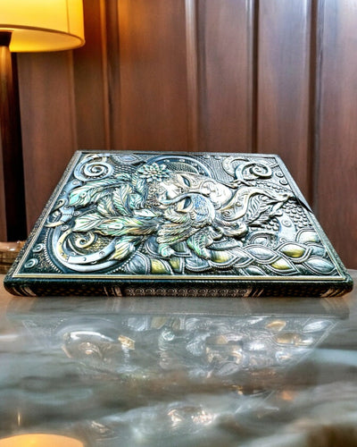 Artistisk anteckningsbok, anteckningsbok maskerad - A5, personalisering med gravyr som present