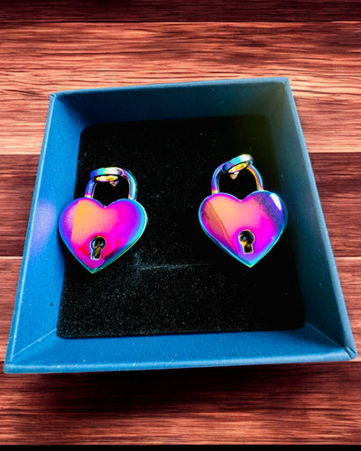 Kärleksfulla Mini Hänglås Hjärta DeLuxe, Set med 2 hänglås med nycklar, 6 varianter att välja mellan, möjlighet till gravyr för present