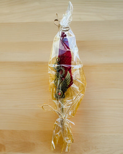 Presentset - Gåspenna Vinröd-Lila "Steampunk Elegans" med Graveringsmöjlighet, som present