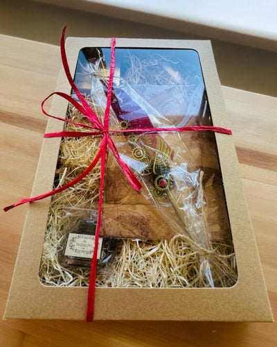 Presentset - Gåspenna Vinröd-Lila "Steampunk Elegans" med Graveringsmöjlighet, som present