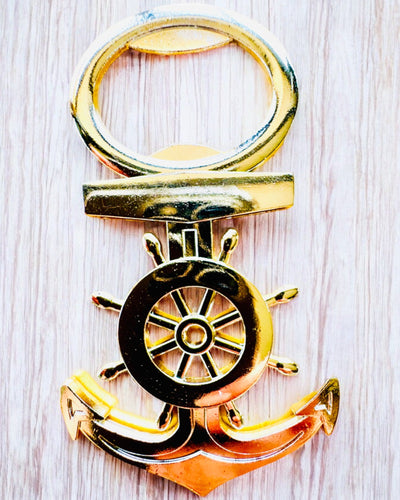 Kaptenflasköppnare - möjlighet till gravyranpassning, silverfärg