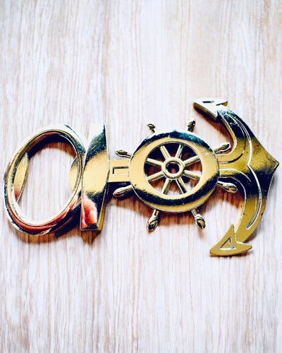 Kaptenflasköppnare - möjlighet till gravyranpassning, silverfärg