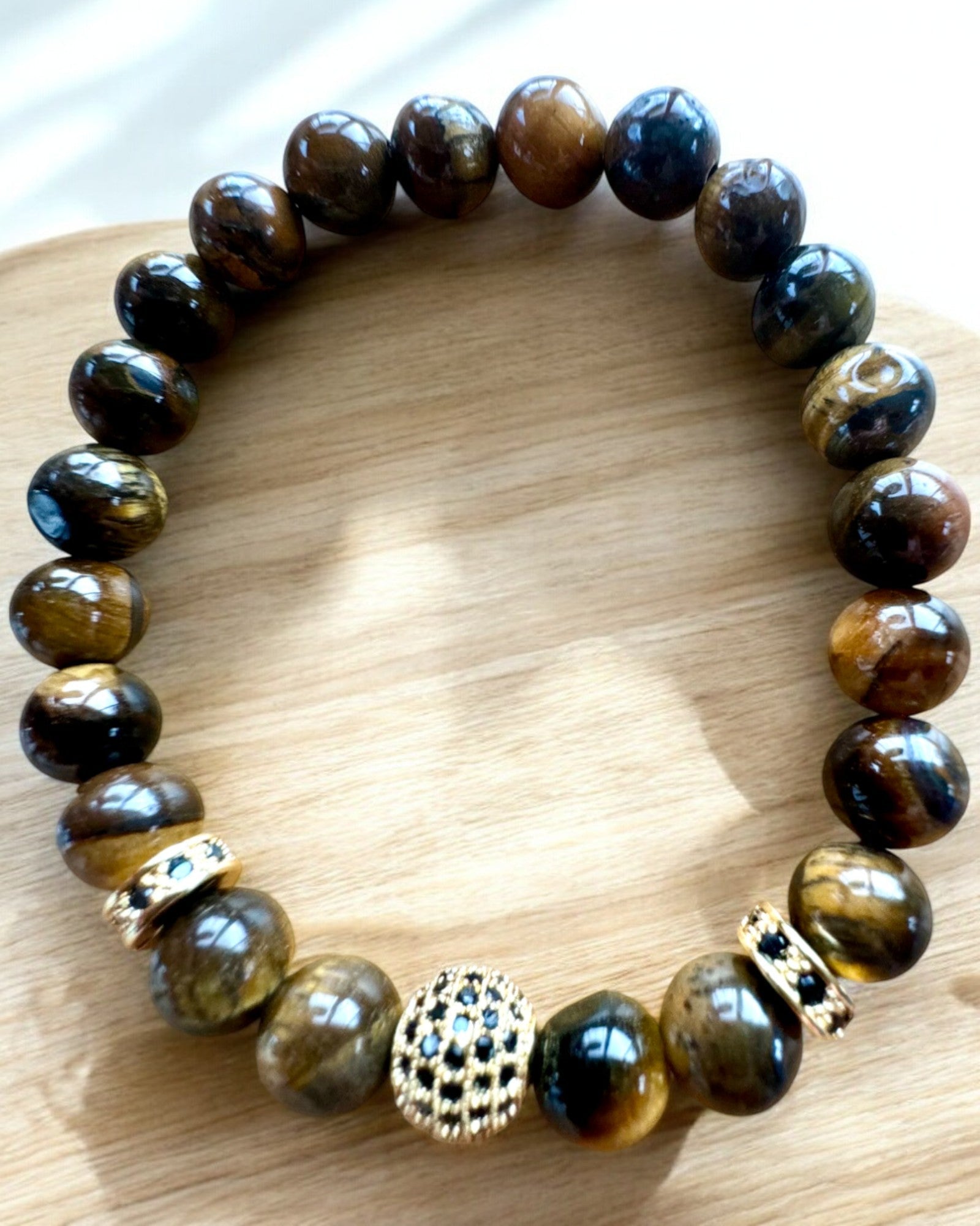 Set med 2 Armband "Golden Eye"