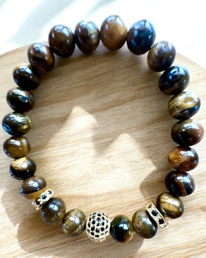 Set med 2 Armband "Golden Eye"