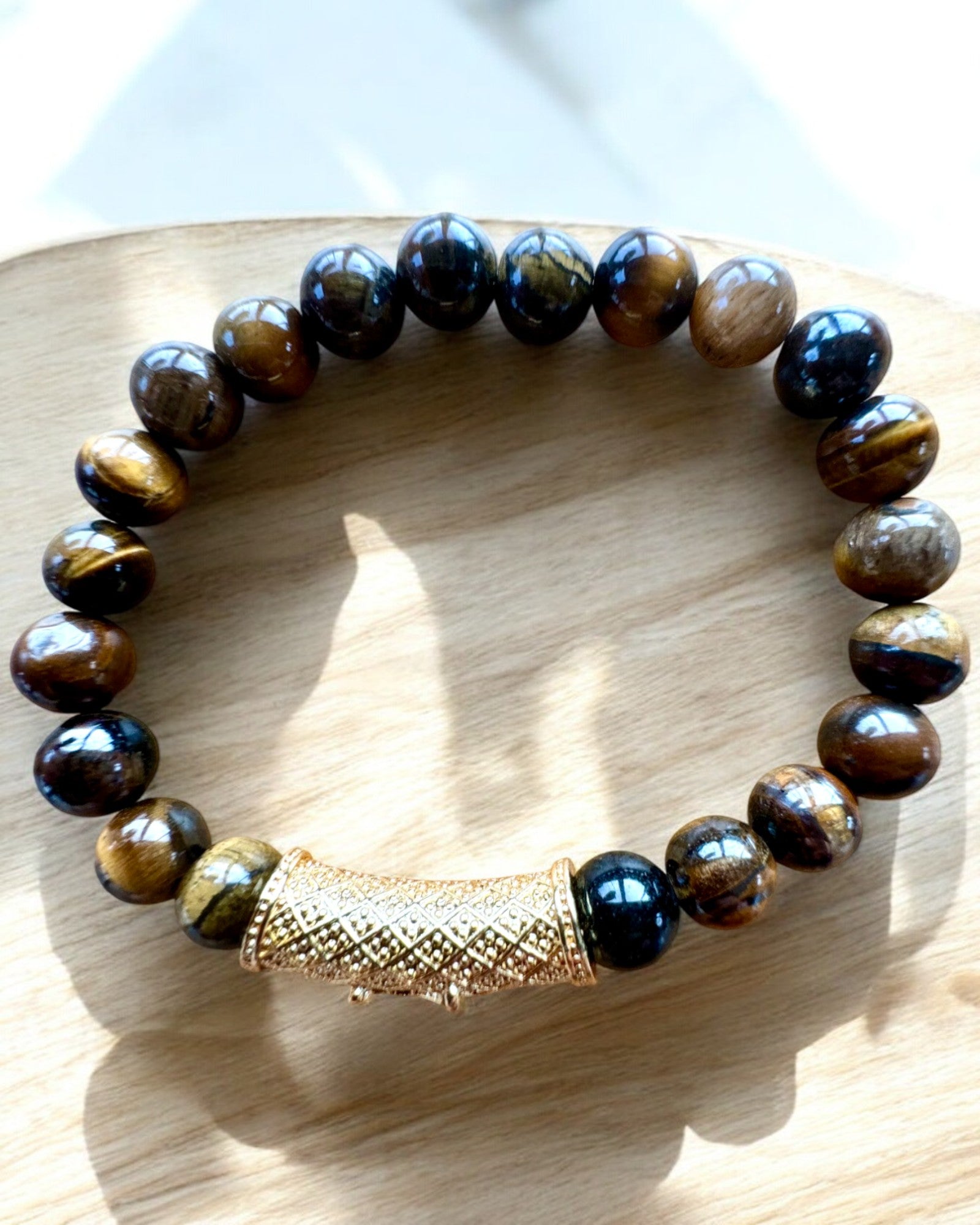 Set med 2 Armband "Golden Eye"