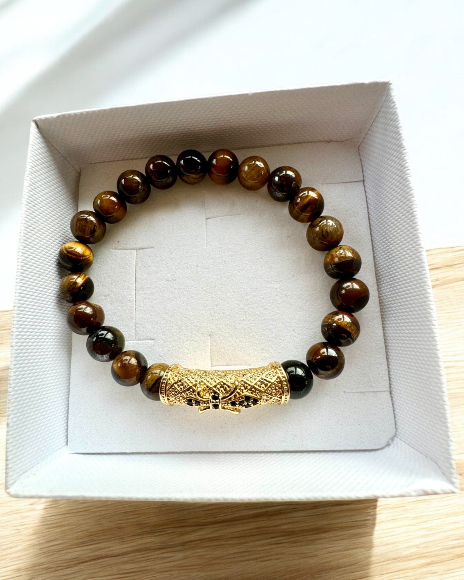 Set med 2 Armband "Golden Eye"