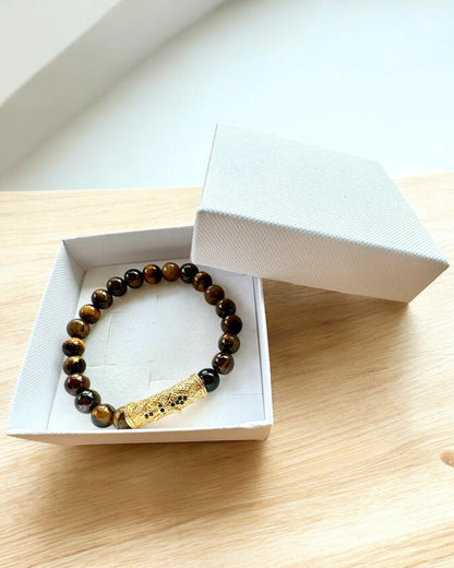 Set med 2 Armband "Golden Eye"
