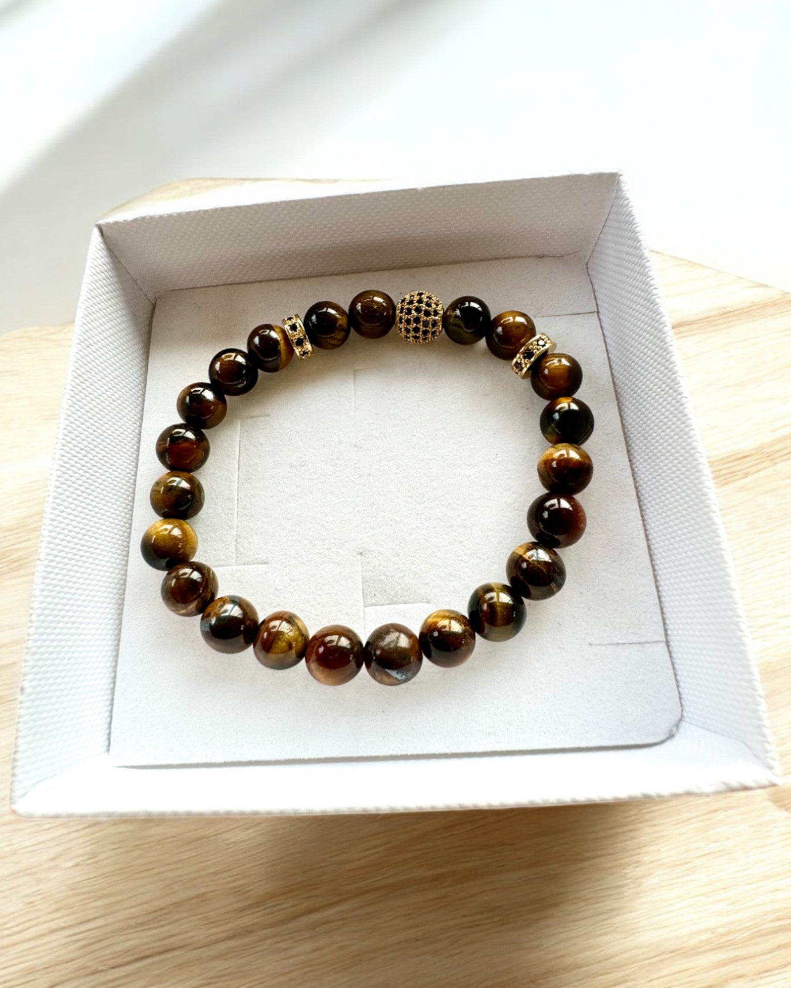 Set med 2 Armband "Golden Eye"