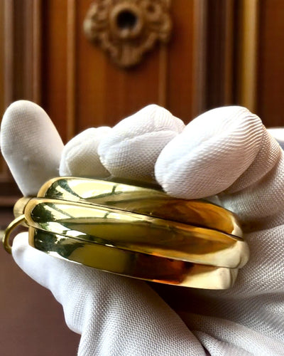 Fickur "Victoria Crown" – Mässing, Handgjord i Indien, 5 cm bred, japansk mekanism, möjlighet till personlig gravyr som present