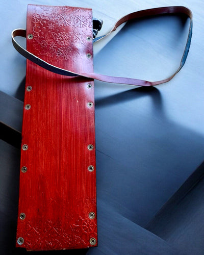 Läderfodral, skydd för promenadkäppar - möjlighet till personlig gravyr som present