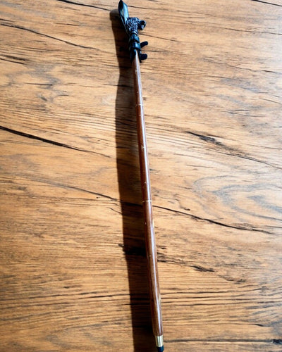 Fodral Svarta Pantern för Käpp med Graveringsalternativ - Handgjord av Naturläder