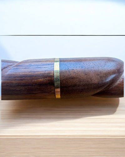 Vargväktare Handgjord Promenadkäpp i trä, möjlighet till personlig gravyr