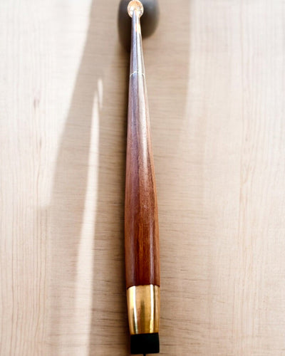 Promenadkäpp "Diamant i brons" - Handgjord i trä, möjlighet till gravyr