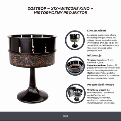 Zoetrop – 1800-talsbio – historisk projektor – H68