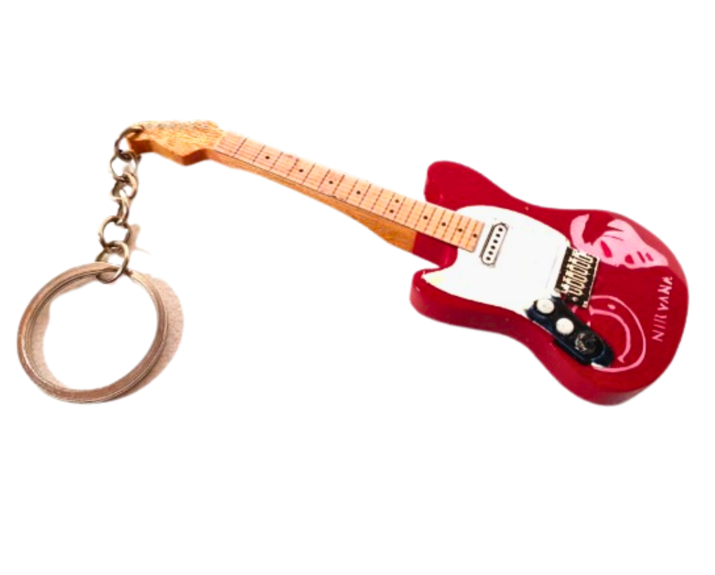 Nyckelring gitarr i stil med Nirvana - Kurt Cobain EGK-1365