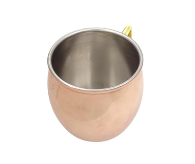 Kopparmugg av rostfritt stål 304 - Kapacitet 500ml belagd med ett lager koppar - MM7012
