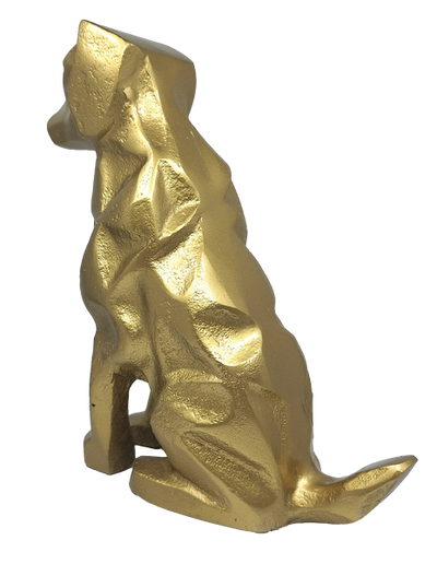 Gyllene dekorativ figur hund - DOG2