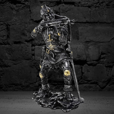 Figur av medeltida riddare med armborst, 20cm, armborstskytt - retropresent - MC-23151