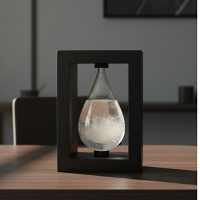 Fitzroys Stormbarometer i Träinfattning - Droppe Storm Glass – BAW1