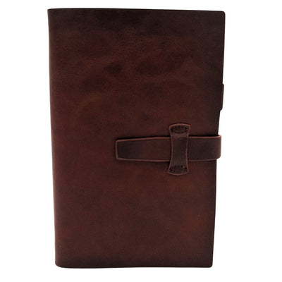 Elegant A6-läderanteckningsbok retro vintage med lås – dagbok – EE3