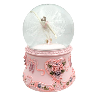 Speldosa Dansande Ballerina i Glaskula 15cm – MG-963