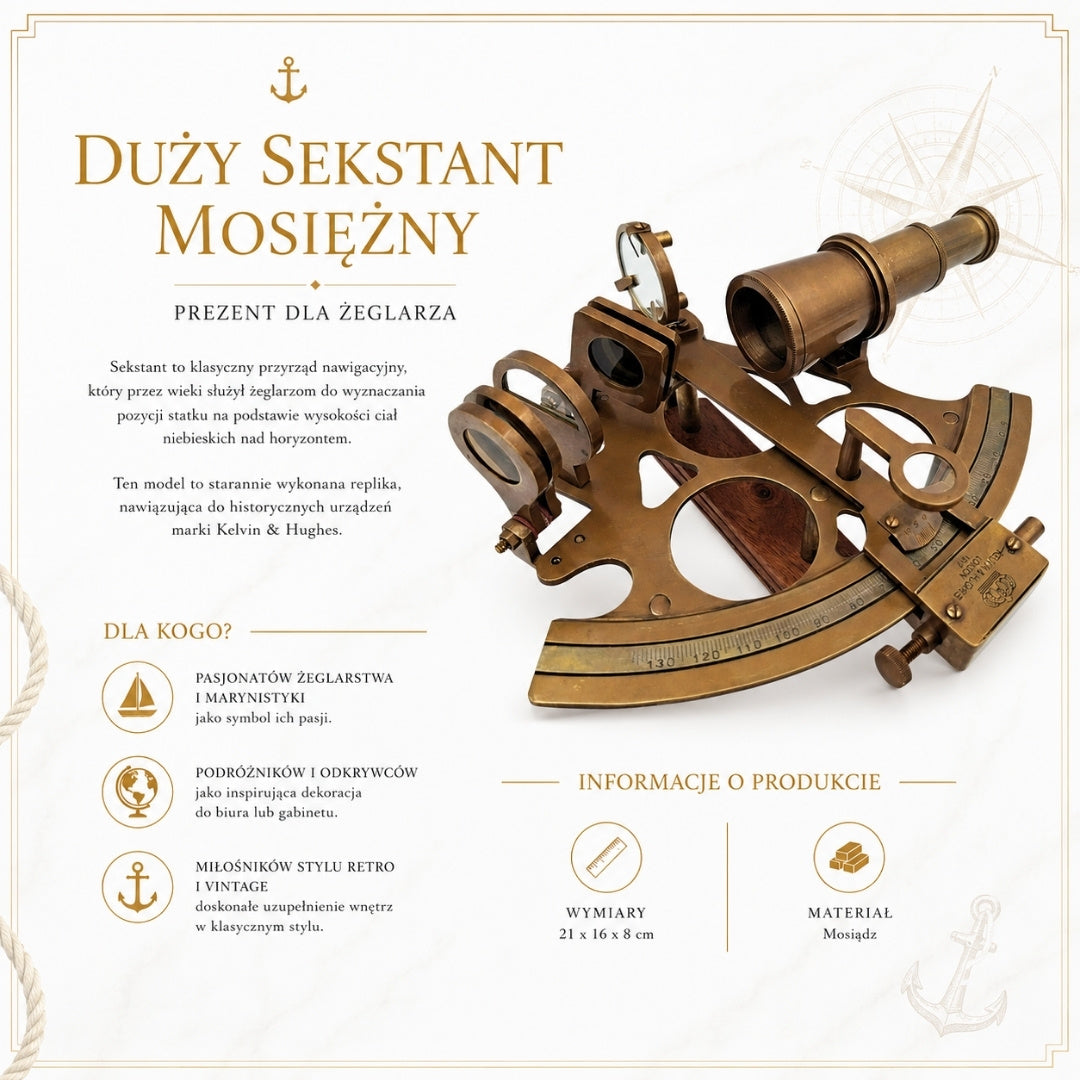 Stor mässingssextant – present till seglare - NSHB