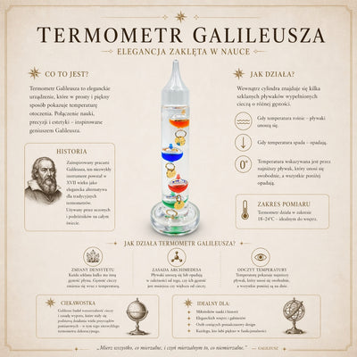 Galileisk Termometer Galileo – Vetenskaplig Present – GA10