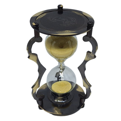 Elegant dekorativt timglas i mässing 5 min - NC2677