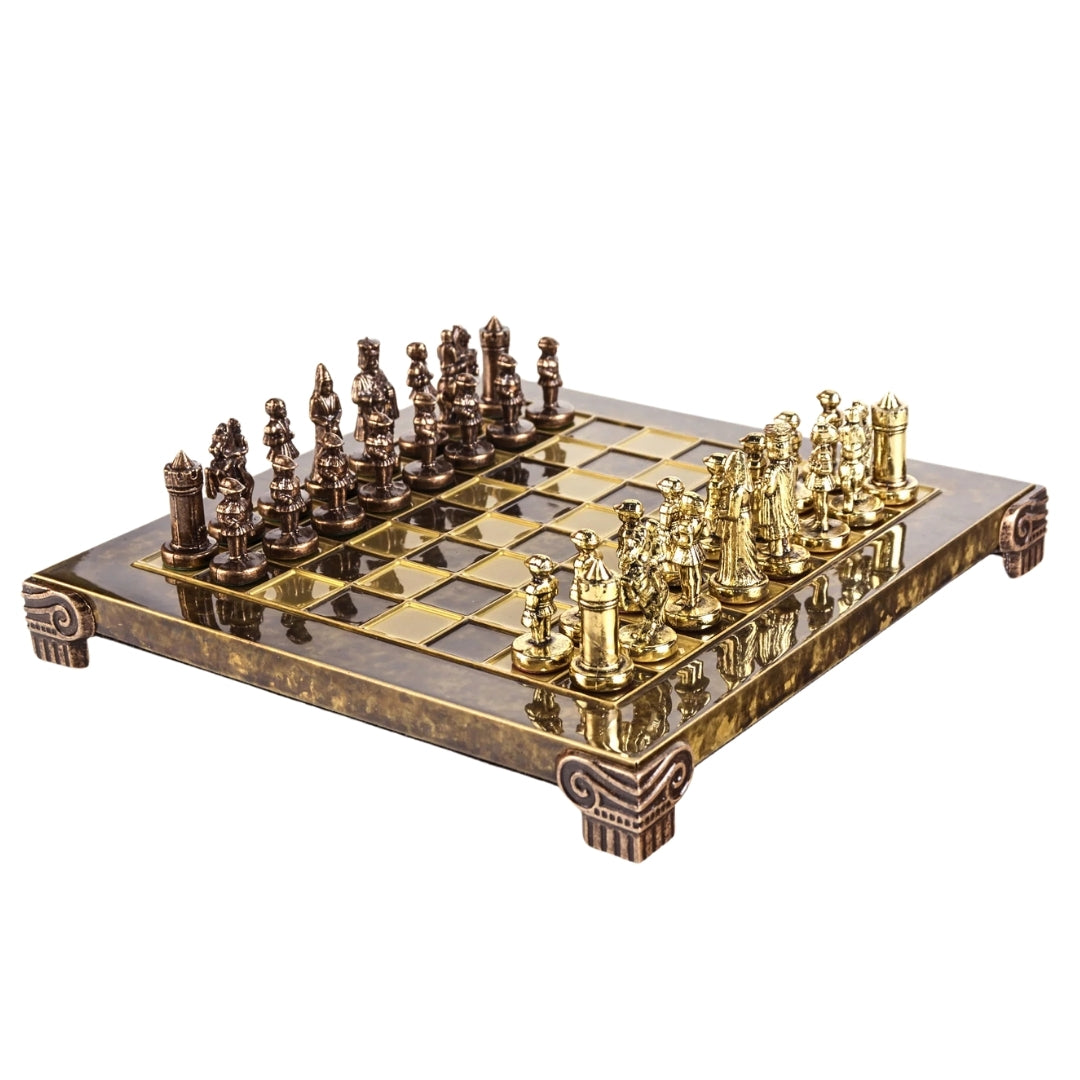 Exklusivt metallschack Byzantium 20x20 cm - S1CBRO