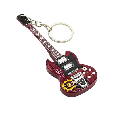 Nyckelring gitarr i stil med AC/DC - Angus Young – Tribute - EGK-0597