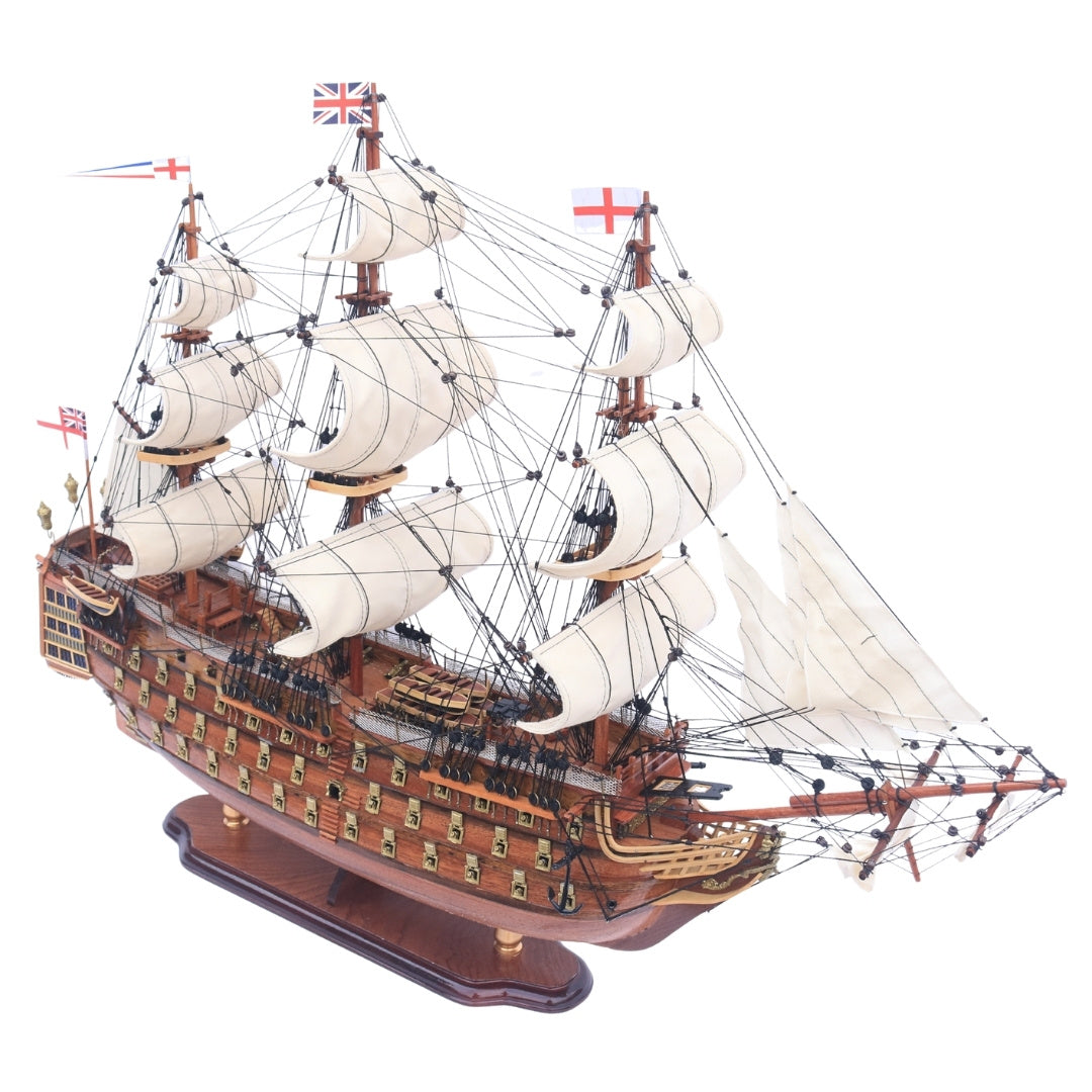Exklusiv stor modell av segelfartyget HMS Prince 94 cm med möjlighet till personlig gravyr