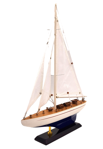 Trämodell av yacht Höjd 42cm – M1